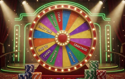 Crazy Time Show-Kachel im Lizaro Live Casino Bereich