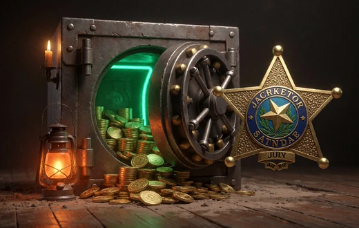 Jackpot-Tresor mit Goldm&uuml;nzen in der Lizaro Casino Spiele &Uuml;bersicht