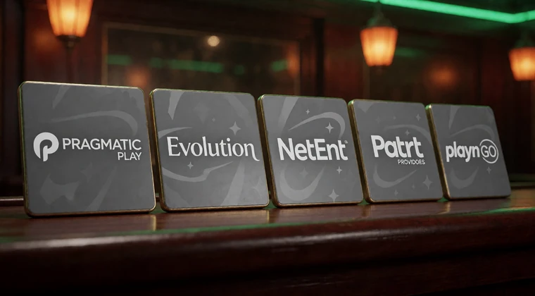 Anbieter-Leiste mit Provider-Plaketten f&uuml;r Lizaro Casino Spiele